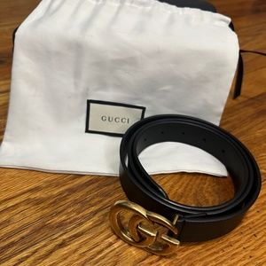 Gucci Double GG Leather Belt
